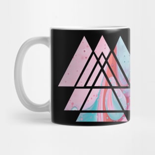 Scared Geometry Triangles Mug